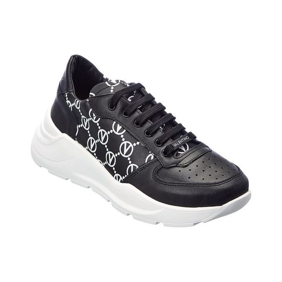 Valentino by Mario Valentino Other - Valentino By Mario Valentino Claus Leather Sneaker, Black